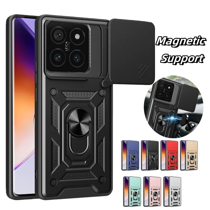 Armor Shockproof Slide Lens Cover Fundas For Xiaomi 14T Pro 5G Mi 14 T Xiaomi14T Mi14T 14TPro Case Magnet Car Holder Ring Cases
Armor Shockproof Slide Lens Cover Fundas For Xiaomi 14T Pro 5G Mi 14 T Xiaomi14T Mi14T 14TPro Case Magnet Car Holder Ring Cases