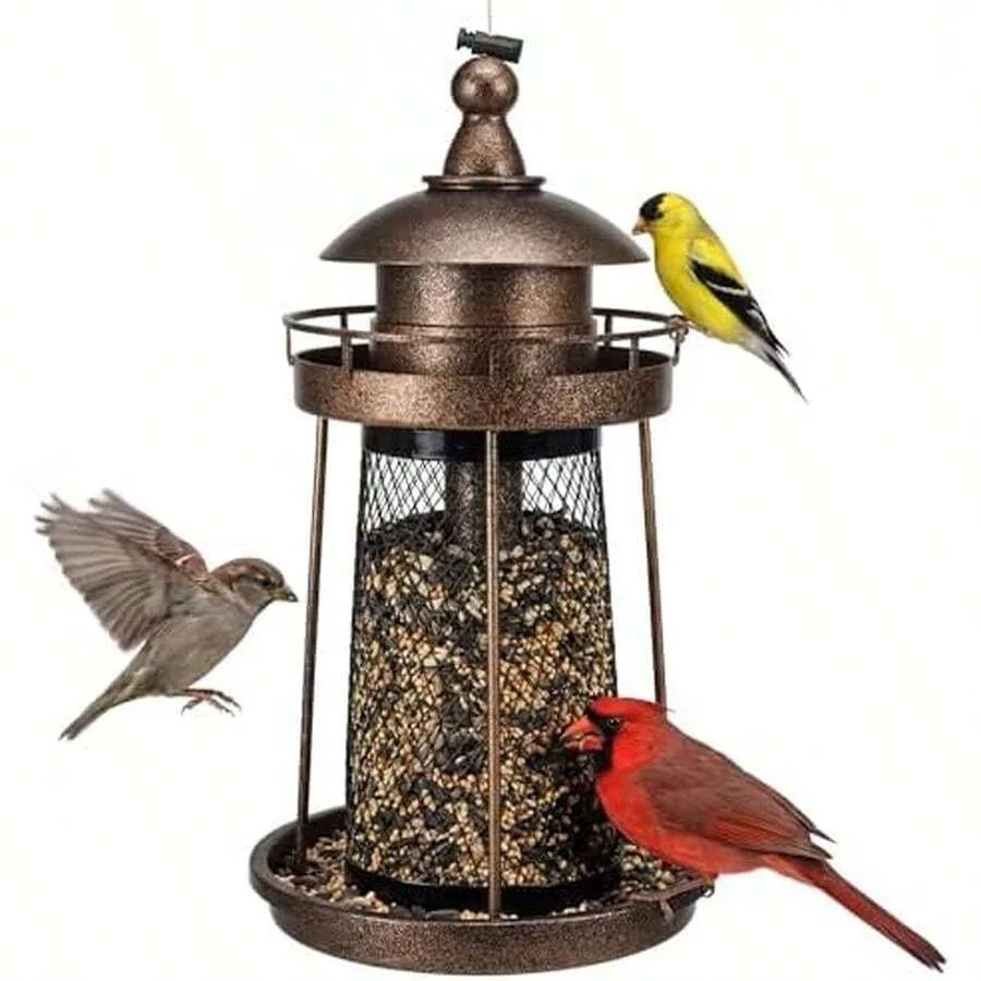 Lavezee Bird Feeder For Outdoors, Large Capacity Hanging Bird Feeders For Outside Wild Birds Hummingbird Parrot, Black
Lavezee Bird Feeder For Outdoors, Large Capacity Hanging Bird Feeders For Outside Wild Birds Hummingbird Parrot, Black