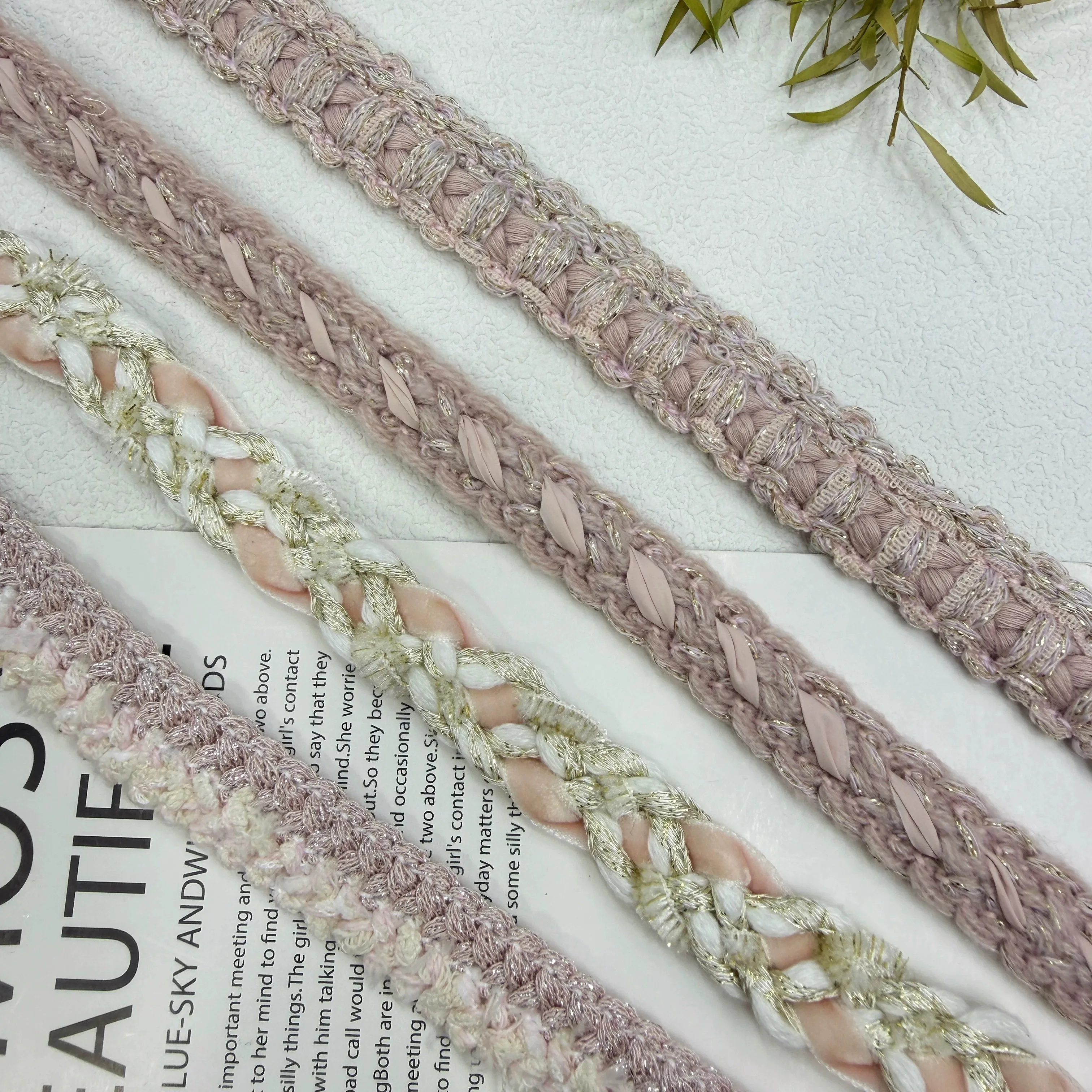 3yard Weaving rope Lace Trim Fabric Centipede Braided Lace Ribbon DIY Garment Sewing Accessories Wedding Home Crafts
3yard Weaving rope Lace Trim Fabric Centipede Braided Lace Ribbon DIY Garment Sewing Accessories Wedding Home Crafts