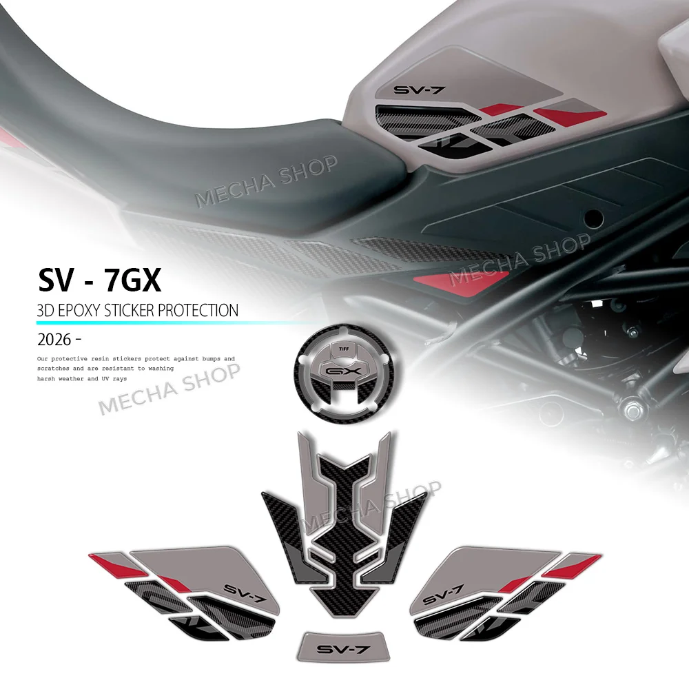 Tank Pad for SV-7GX 2026 Hand Guard Body Protection 3D Sticker Motorcycle Accessories Decals
Tank Pad for SV-7GX 2026 Hand Guard Body Protection 3D Sticker Motorcycle Accessories Decals