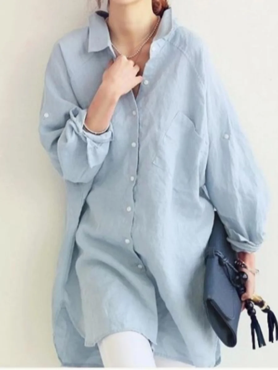 Spring Summer New Sle Loose Fit Long Sve Collar Cardigan irt plus Size Casual Versatile Mid-Length Sun Protection...
Spring Summer New Sle Loose Fit Long Sve Collar Cardigan irt plus Size Casual Versatile Mid-Length Sun Protection...