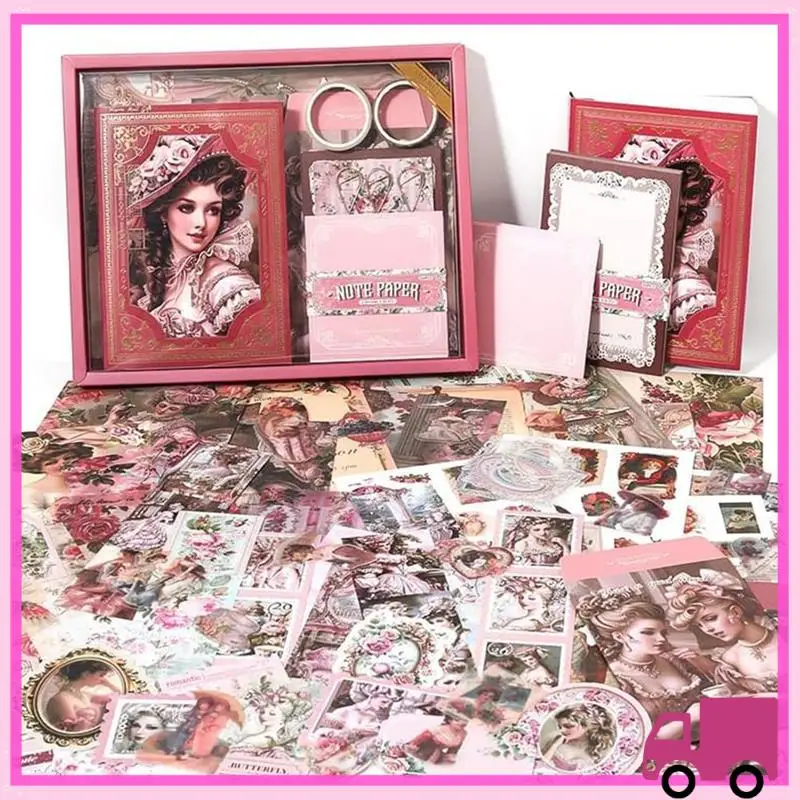 Compact 140PCS Vintage Scrapbooking Kit - Aesthetic Classical Art Supplies For Journals, DIY Crafts, Bullet-Journals
Compact 140PCS Vintage Scrapbooking Kit - Aesthetic Classical Art Supplies For Journals, DIY Crafts, Bullet-Journals