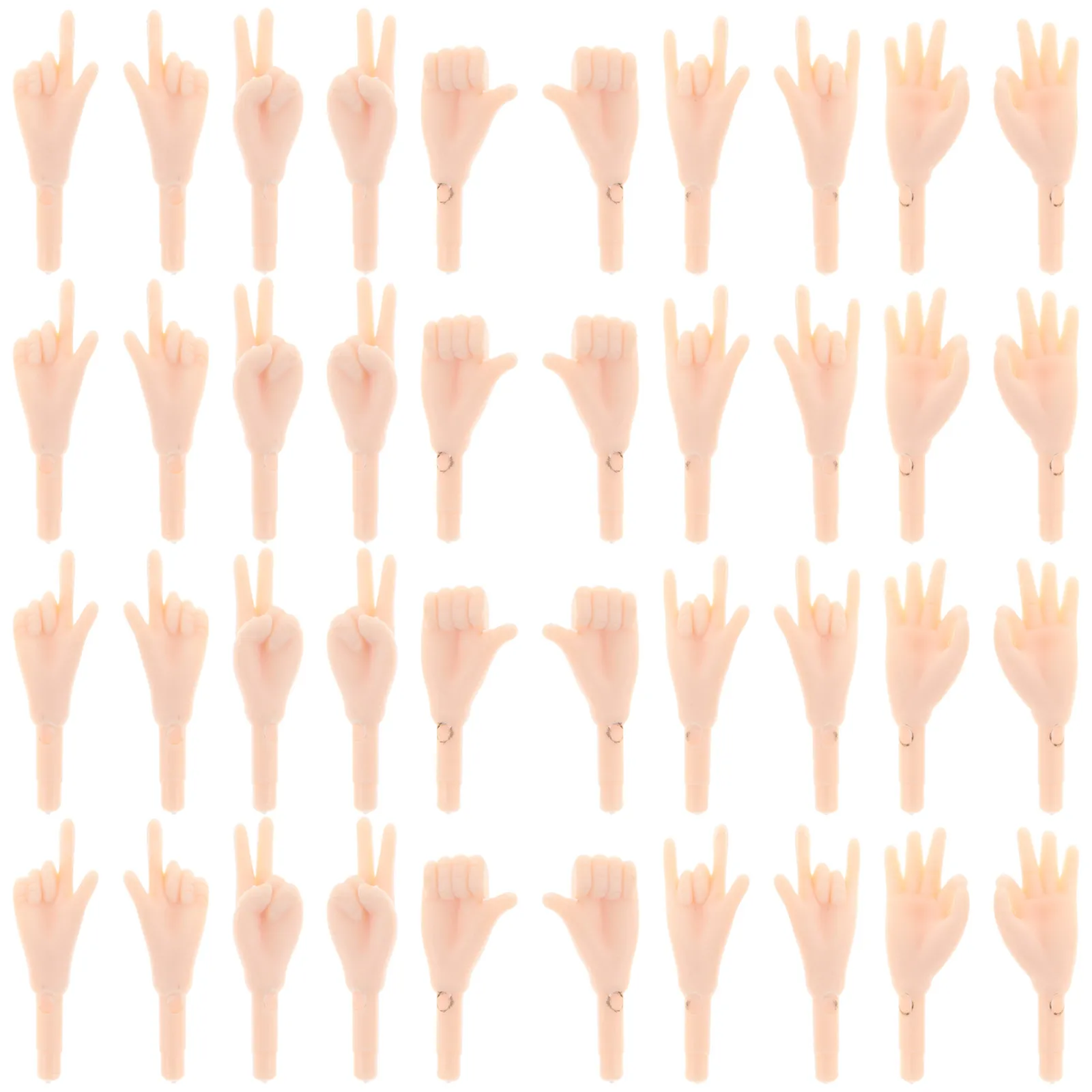100Pcs DIY Mini Hand Parts PVC Plastic Hand Joints Replacement for Handmade Craft Making Supplies Accessories Parts
100Pcs DIY Mini Hand Parts PVC Plastic Hand Joints Replacement for Handmade Craft Making Supplies Accessories Parts