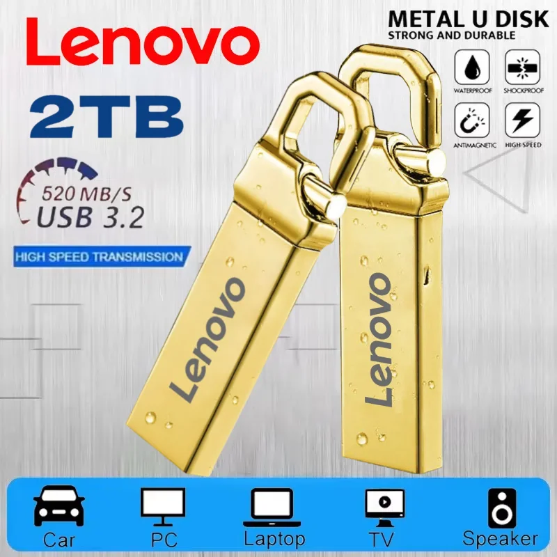 Оригинальный флэш-накопитель Lenovo 2 ТБ USB 3.0, металлическая реальная емкость, 1 ТБ, 512 ГБ, высокоскоростной флэш-накопитель, память U-диск для ПК
Оригинальный флэш-накопитель Lenovo 2 ТБ USB 3.0, металлическая реальная емкость, 1 ТБ, 512 ГБ, высокоскоростной флэш-накопитель, память U-диск для ПК