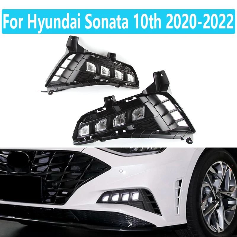 2 Pcs Dynamic DRL LED Fog Lights For Hyundai Sonata 10th 2020-2022 Foglights Headlight Headlights Flowing Turn Signal
2 Pcs Dynamic DRL LED Fog Lights For Hyundai Sonata 10th 2020-2022 Foglights Headlight Headlights Flowing Turn Signal
