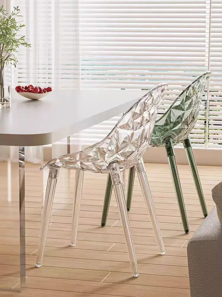 AA dining plastic household simple chair light luxury back chair Internet celebrity crystal transparent acrylic chair
AA dining plastic household simple chair light luxury back chair Internet celebrity crystal transparent acrylic chair