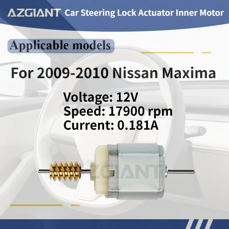 For 2009-2010 Nissan Maxima AZGIANT Car Steering Lock Actuator Inner Motor DC 12V Auto Accessories brand new replacement parts
For 2009-2010 Nissan Maxima AZGIANT Car Steering Lock Actuator Inner Motor DC 12V Auto Accessories brand new replacement parts