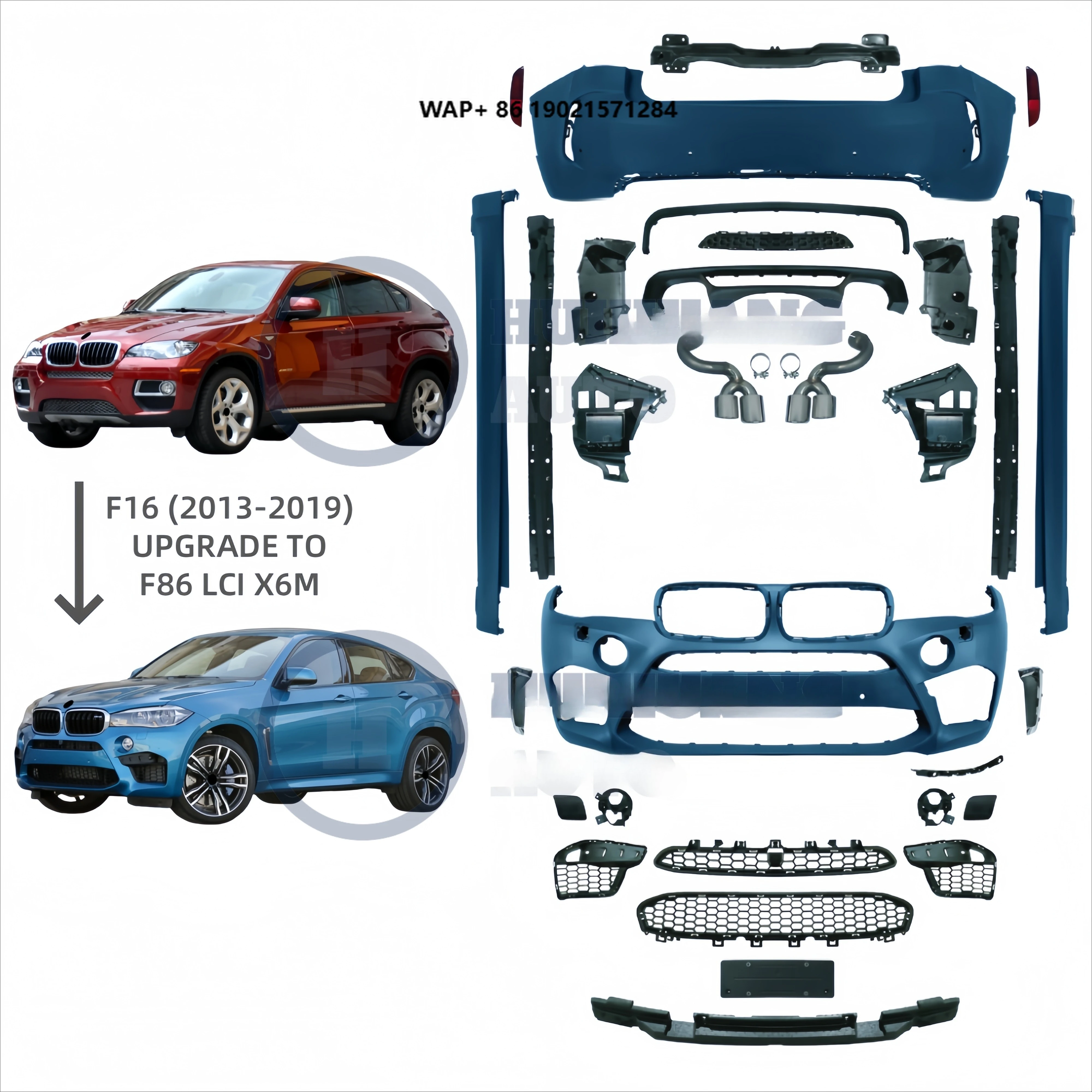 Car Accessories for X6 F16 2013-2019 Years Upgrade 2019 F16 LCI X6M Model Include Headlights Hood Bumpers
Car Accessories for X6 F16 2013-2019 Years Upgrade 2019 F16 LCI X6M Model Include Headlights Hood Bumpers