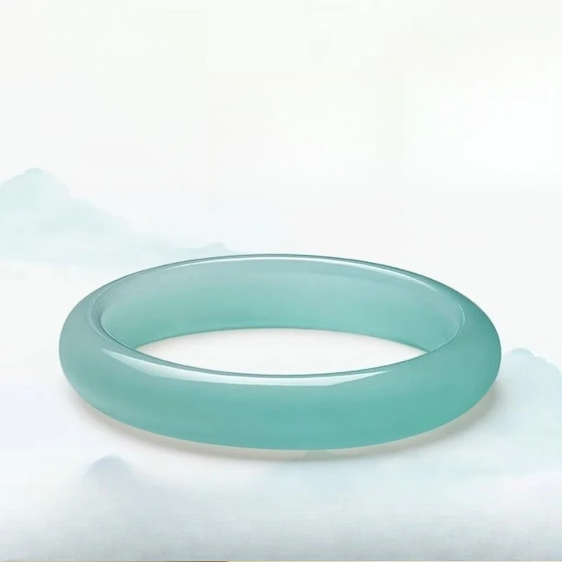 Blue Chalcedony Bracelet, Agate High Ice Transparent Jade Bracelet Classic Daily Style
Blue Chalcedony Bracelet, Agate High Ice Transparent Jade Bracelet Classic Daily Style