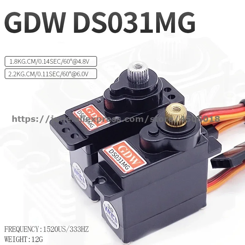 Металлическая Шестерня GDW DS031MG, 9 г, 12 г, 2,7 кг, микро цифровой сервопривод, высокоскоростной угол 180 для вертолета 450, Радиоуправляемый автомобиль, робот, рука
Металлическая Шестерня GDW DS031MG, 9 г, 12 г, 2,7 кг, микро цифровой сервопривод, высокоскоростной угол 180 для вертолета 450, Радиоуправляемый автомобиль, робот, рука