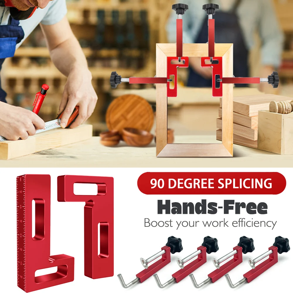 Зажим для фоторамки из алюминиевого сплава с деревообрабатывающим 90-градусным прямоугольным зажимом, подходящим для шкафов, рамок и ящиков
Зажим для фоторамки из алюминиевого сплава с деревообрабатывающим 90-градусным прямоугольным зажимом, подходящим для шкафов, рамок и ящиков