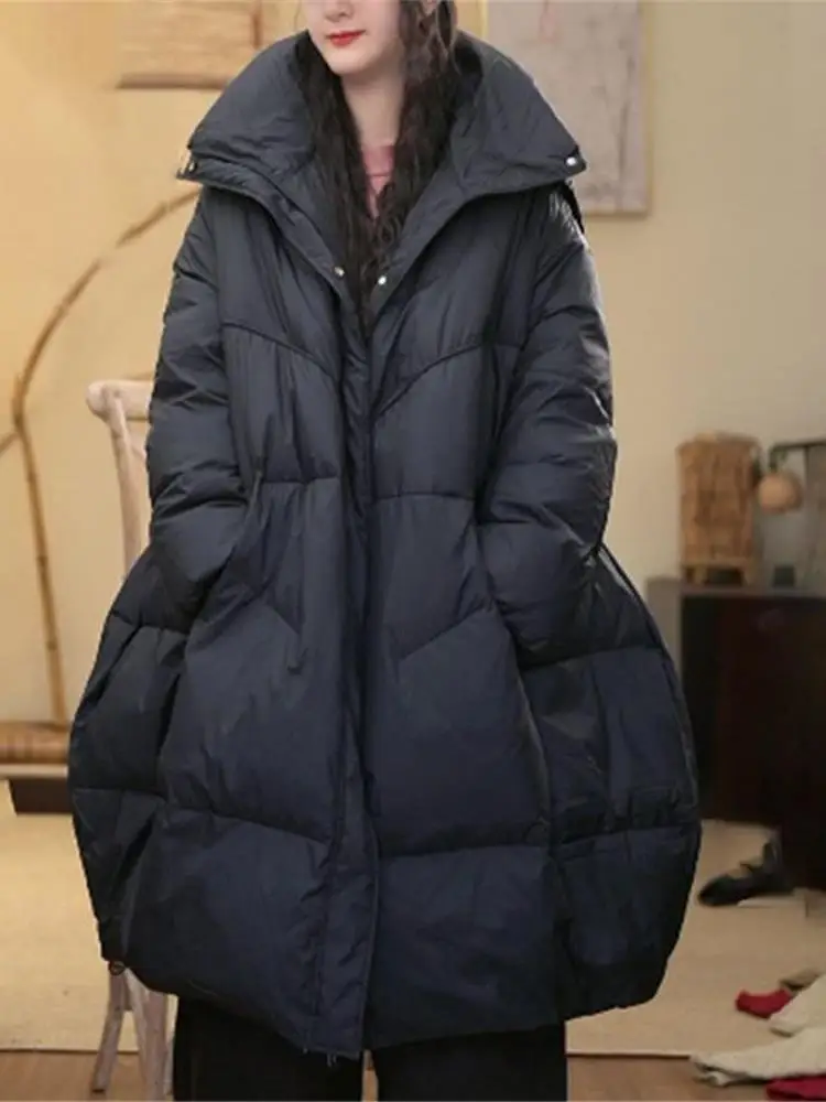 Loose Du down Hooded Jaet plus Size Winter New Sle Casual Faion White Du Feather Quilted Coat Warm Mid-Length Coat
Loose Du down Hooded Jaet plus Size Winter New Sle Casual Faion White Du Feather Quilted Coat Warm Mid-Length Coat