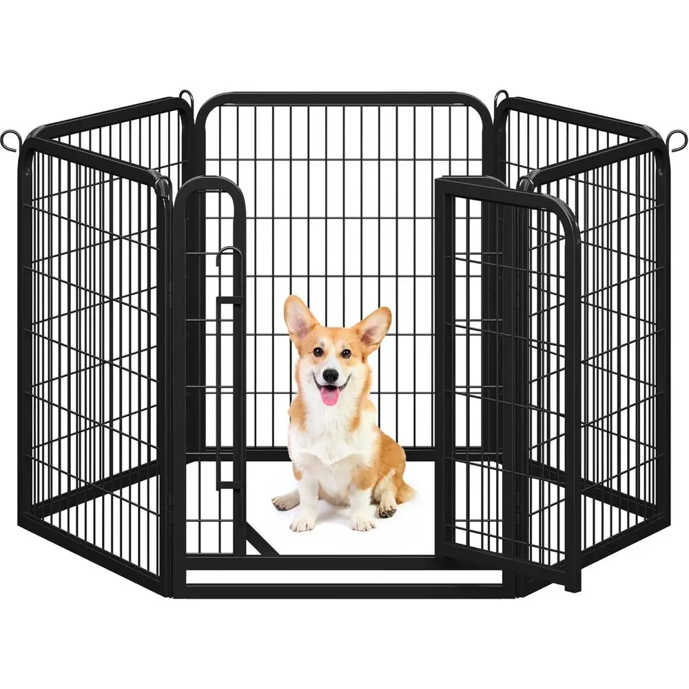 Portable 32-Inch 6-Panel Heavy-Duty Metal Dog Pen for Indoor, Outdoor, RV, Camping, Yard, and Garden Use
Portable 32-Inch 6-Panel Heavy-Duty Metal Dog Pen for Indoor, Outdoor, RV, Camping, Yard, and Garden Use