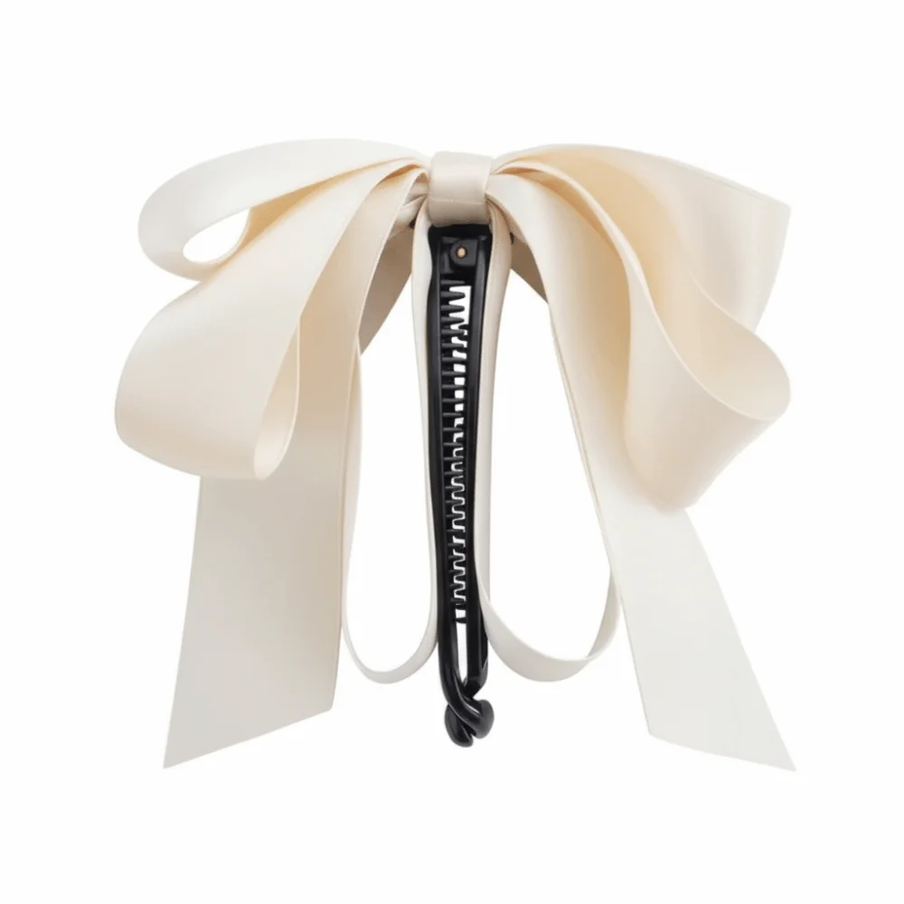 Korean Style Elegant Hair Claw Solid Color Satin Bow Ribbon Ponytail Clip Bowknot Design Hairpin Women Headwear Hair Accessories
Korean Style Elegant Hair Claw Solid Color Satin Bow Ribbon Ponytail Clip Bowknot Design Hairpin Women Headwear Hair Accessories