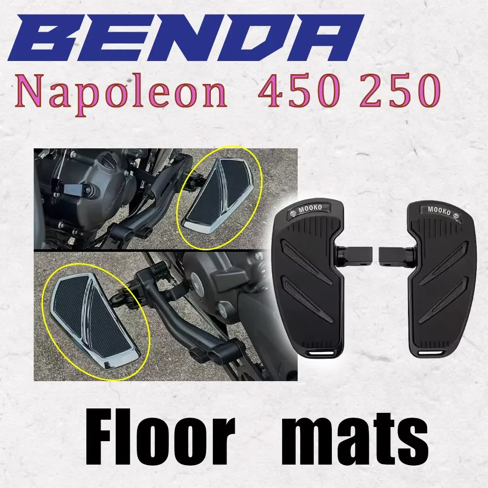 Retro cruise custom enlarged and widened non-slip footrests front and rear footrests For Benda Chinchilla 450 Napoleon 450
Retro cruise custom enlarged and widened non-slip footrests front and rear footrests For Benda Chinchilla 450 Napoleon 450
