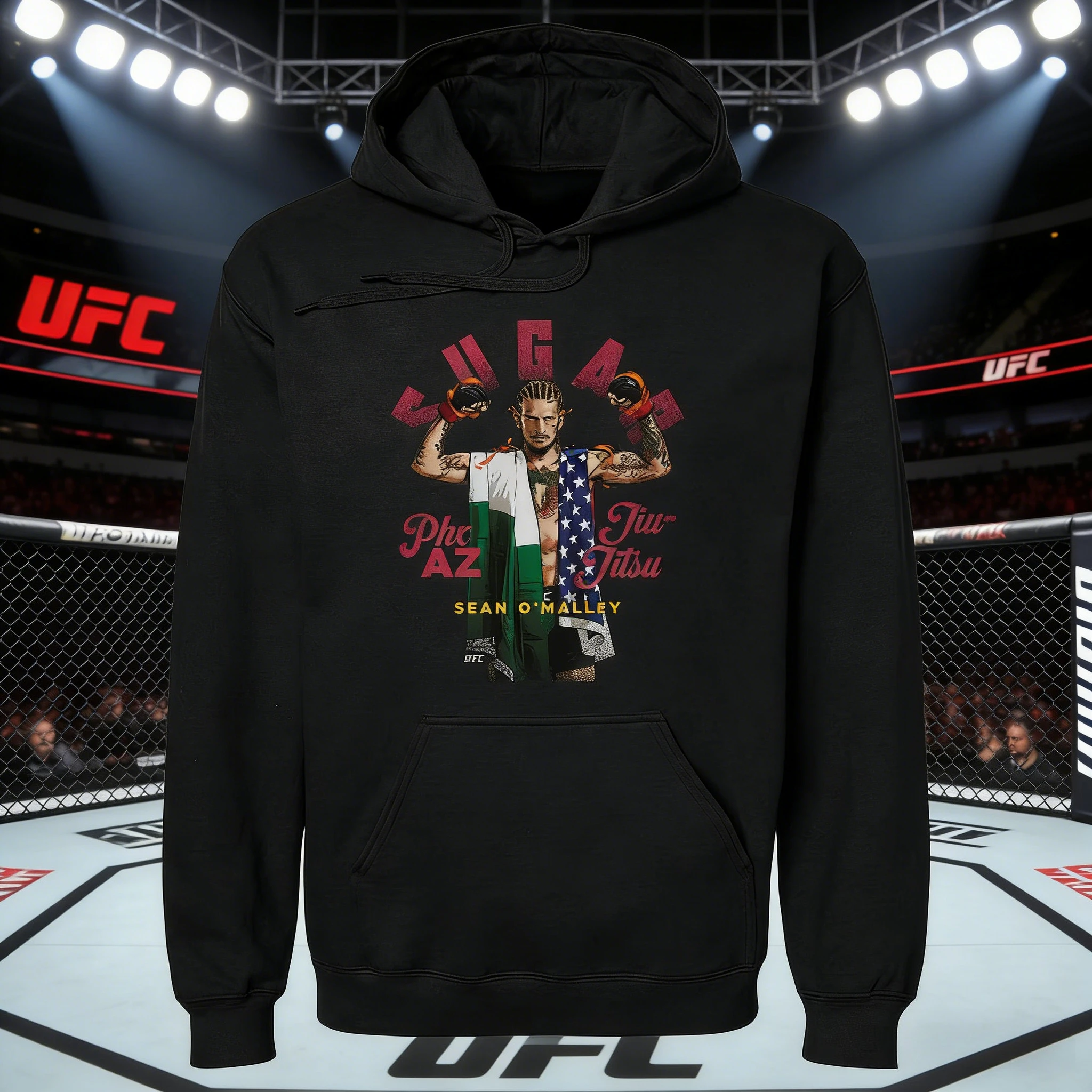 Осень/зима 2026, UFC Шон О'Malley, боевая толстовка с рисунком, женская модная свободная повседневная хлопковая теплая толстовка, пальто унисекс
Осень/зима 2026, UFC Шон О'Malley, боевая толстовка с рисунком, женская модная свободная повседневная хлопковая теплая толстовка, пальто унисекс