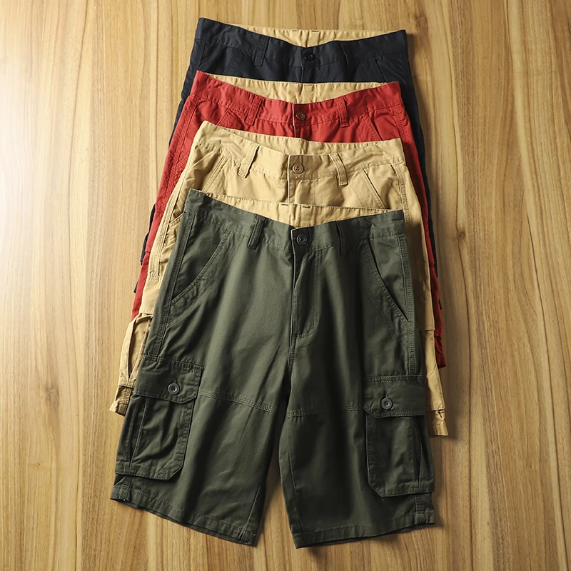 Men's Summer Casual Cotton Workwear Shorts Five-Pocket Straight Leg Sweatpants Fashionable Mid-Waist Polyester Blend
Men's Summer Casual Cotton Workwear Shorts Five-Pocket Straight Leg Sweatpants Fashionable Mid-Waist Polyester Blend
