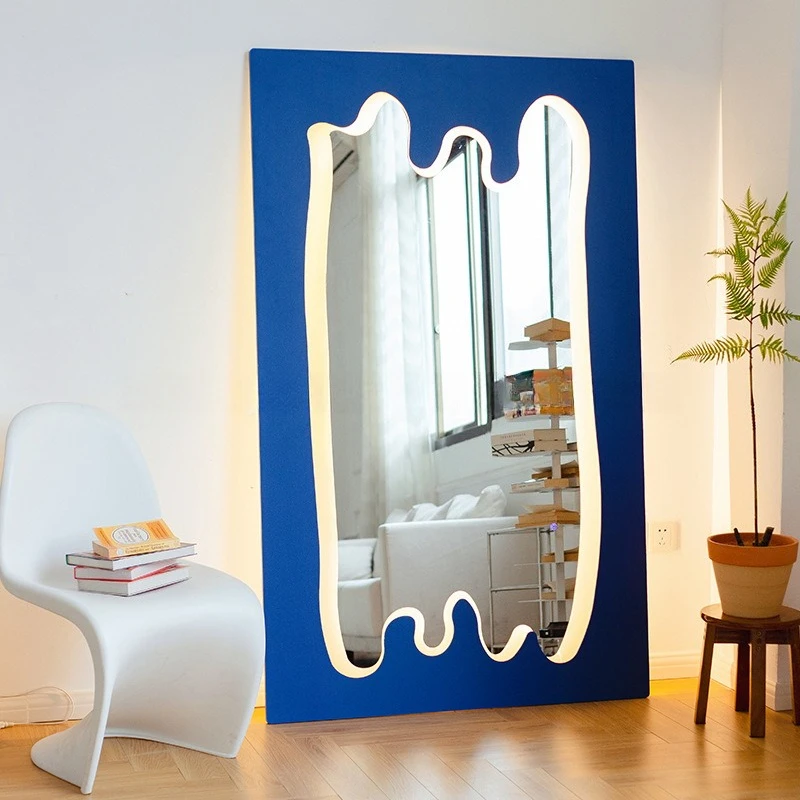 Full-length mirror household full-length mirror special-shaped wave creative floor girls bedroom fitting glows
Full-length mirror household full-length mirror special-shaped wave creative floor girls bedroom fitting glows