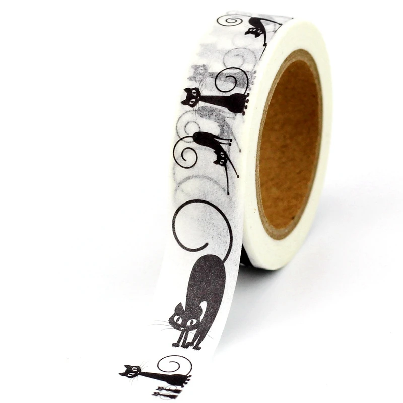 1PC. 10M Decor Halloween Washi Tapes Paper Black Cat DIY Scrapbooking Planner Adhesive Stickers Masking Tapes Cute Stationery
1PC. 10M Decor Halloween Washi Tapes Paper Black Cat DIY Scrapbooking Planner Adhesive Stickers Masking Tapes Cute Stationery