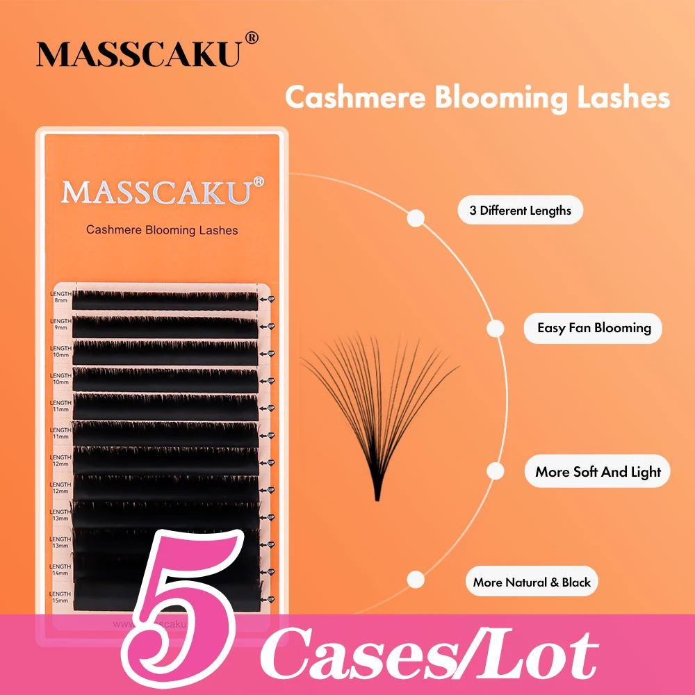 Popular Product 5cases/lot Cashmere Blooming Eyelash Extension 8-22mm All Size Automatic Flowering Pestanas Postizas by MASSCAKU
Popular Product 5cases/lot Cashmere Blooming Eyelash Extension 8-22mm All Size Automatic Flowering Pestanas Postizas by MASSCAKU