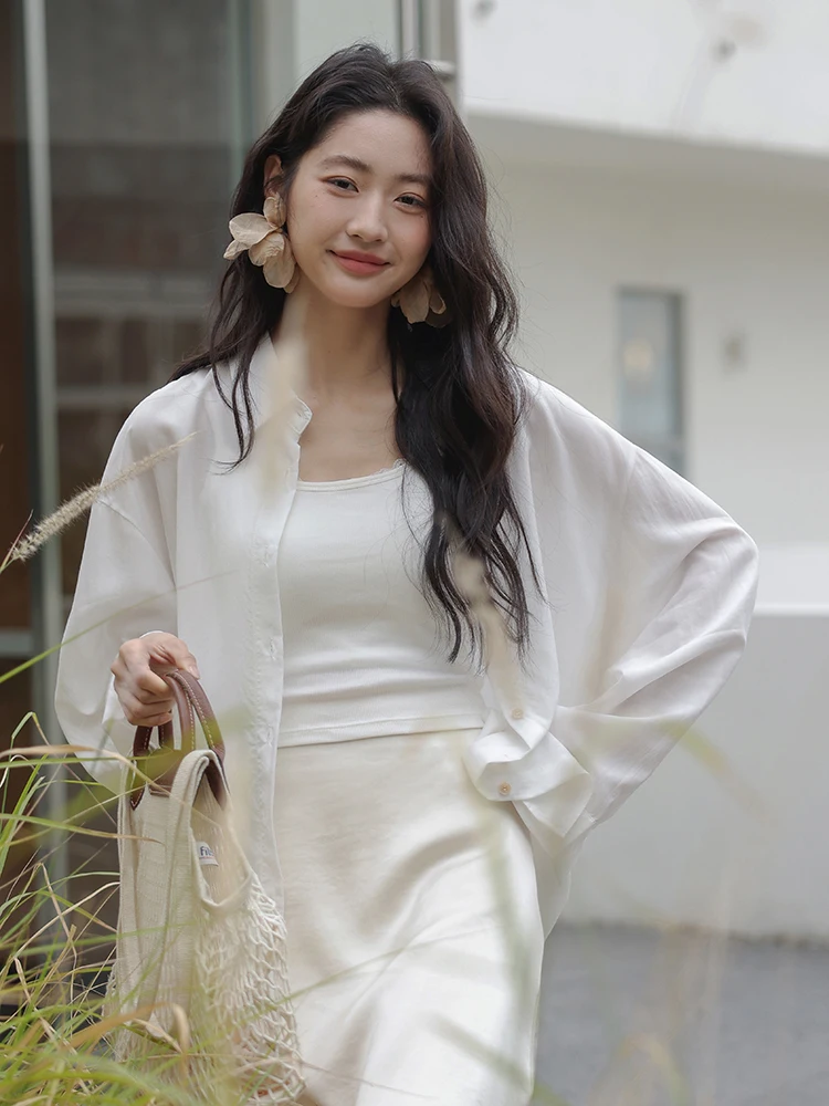 White Long Sve Pure Color irt Jaet Women's Spring 2026 New Korean Sle Versatile Outerwear Top Mixd Brand Commute S...
White Long Sve Pure Color irt Jaet Women's Spring 2026 New Korean Sle Versatile Outerwear Top Mixd Brand Commute S...