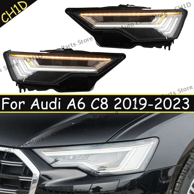 Audi Auto Parts For Audi A6 C8 2019-2023 Headlights LED Turn Signal High Beam Angel Eye Projector Lens Near light low beam
Audi Auto Parts For Audi A6 C8 2019-2023 Headlights LED Turn Signal High Beam Angel Eye Projector Lens Near light low beam