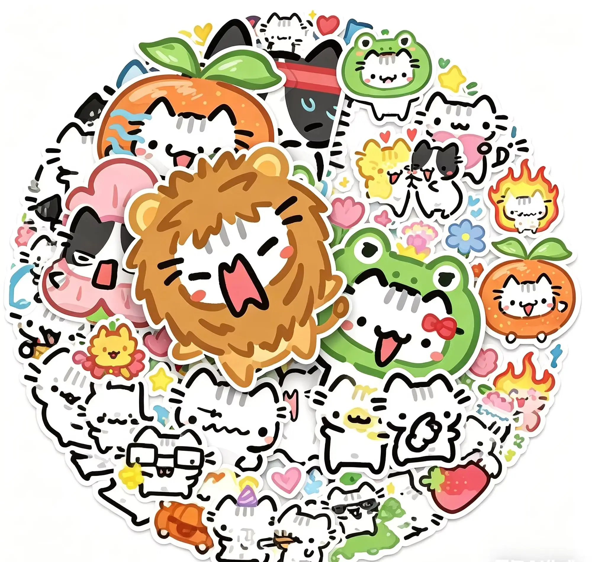 54Pcs Kawaii Colorful Cat Stickers Transparent Cat Decals For Phone Laptop Suitcase Notebook Skateboard Waterproof Stickers
54Pcs Kawaii Colorful Cat Stickers Transparent Cat Decals For Phone Laptop Suitcase Notebook Skateboard Waterproof Stickers