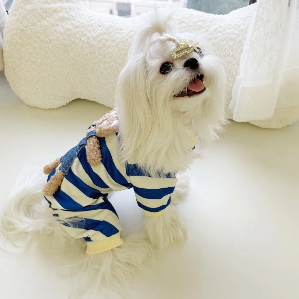 Cartoon Pattern Kawaii Pet Clothes Keep Warm Cotton Winter Puppy Clothes Animal Clothing Striped Pajamas Dog Jumpsuits Yorkshire
Cartoon Pattern Kawaii Pet Clothes Keep Warm Cotton Winter Puppy Clothes Animal Clothing Striped Pajamas Dog Jumpsuits Yorkshire