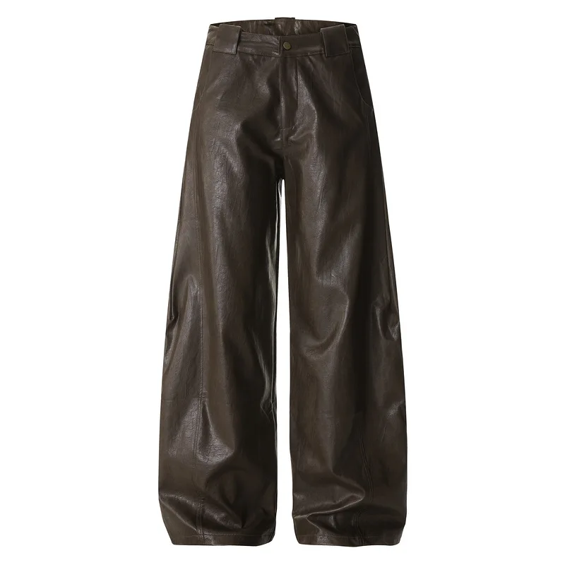 PU Tooling Leather Pants Men's Autumn American Loose Pulled Trousers
PU Tooling Leather Pants Men's Autumn American Loose Pulled Trousers