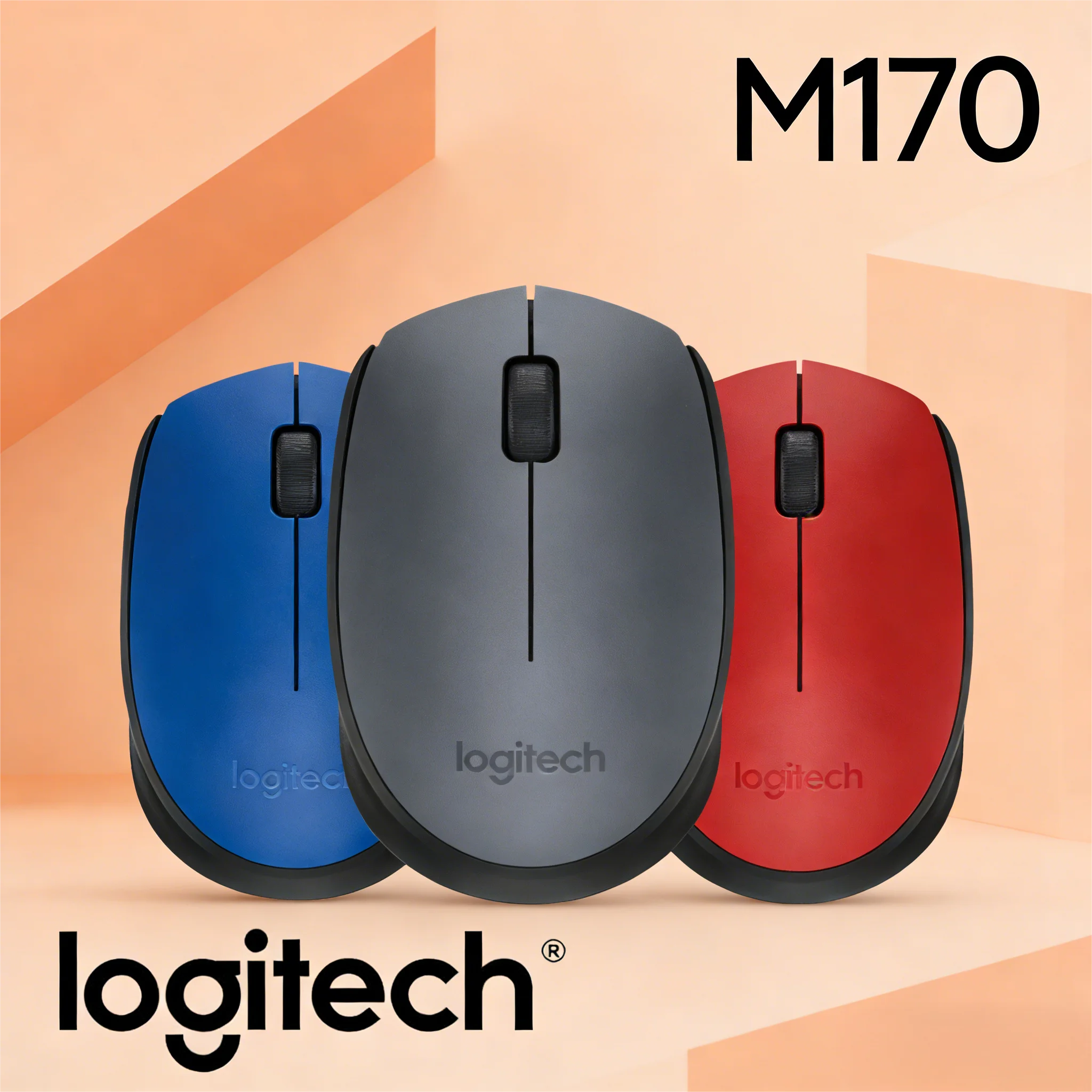 Logitech M170 Wireless Mouse, Ultra-Portable Comfort Grip, USB Receiver for On-the-Go Use
Logitech M170 Wireless Mouse, Ultra-Portable Comfort Grip, USB Receiver for On-the-Go Use