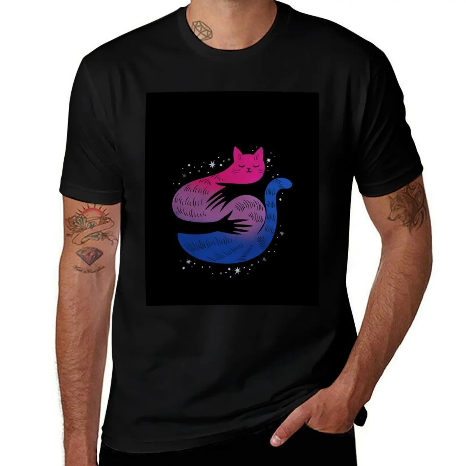 Bisexual Cat Hug LGBT Pride Flag T-Shirt korean fashion custom shirt plus sizes mens t shirt
Bisexual Cat Hug LGBT Pride Flag T-Shirt korean fashion custom shirt plus sizes mens t shirt