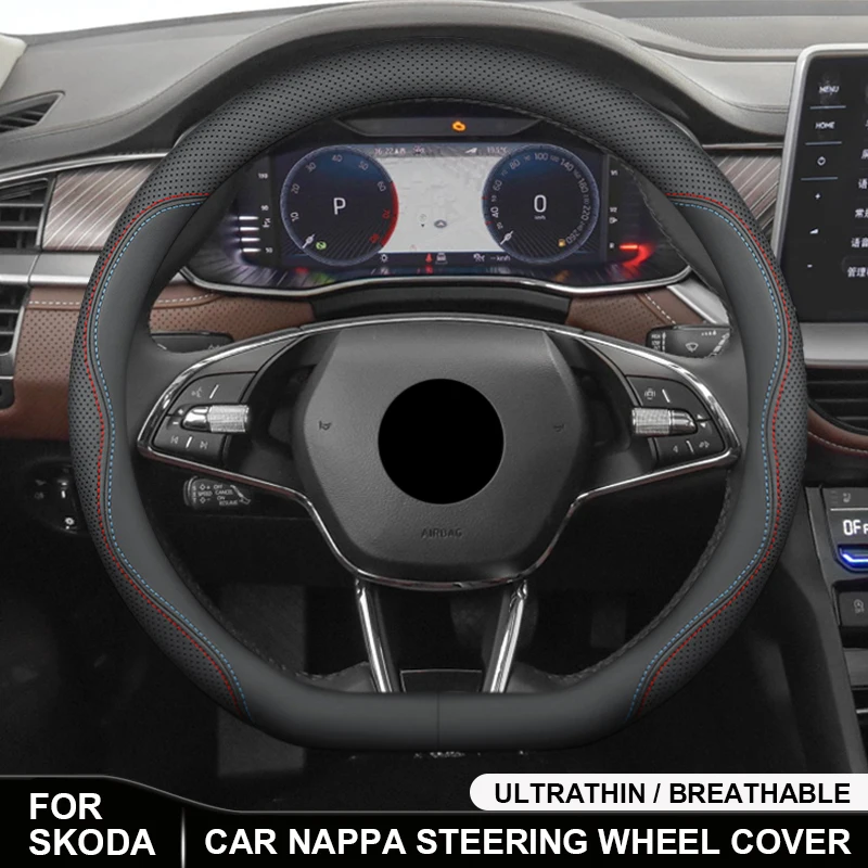 Car Leather Steering Wheel Cover For Skoda Kamiq Superb A7 Octavia A8 Kodiaq Karoq Rapid Slavia Kushaq Yeti Octiva Fabia MK2 MK3
Car Leather Steering Wheel Cover For Skoda Kamiq Superb A7 Octavia A8 Kodiaq Karoq Rapid Slavia Kushaq Yeti Octiva Fabia MK2 MK3