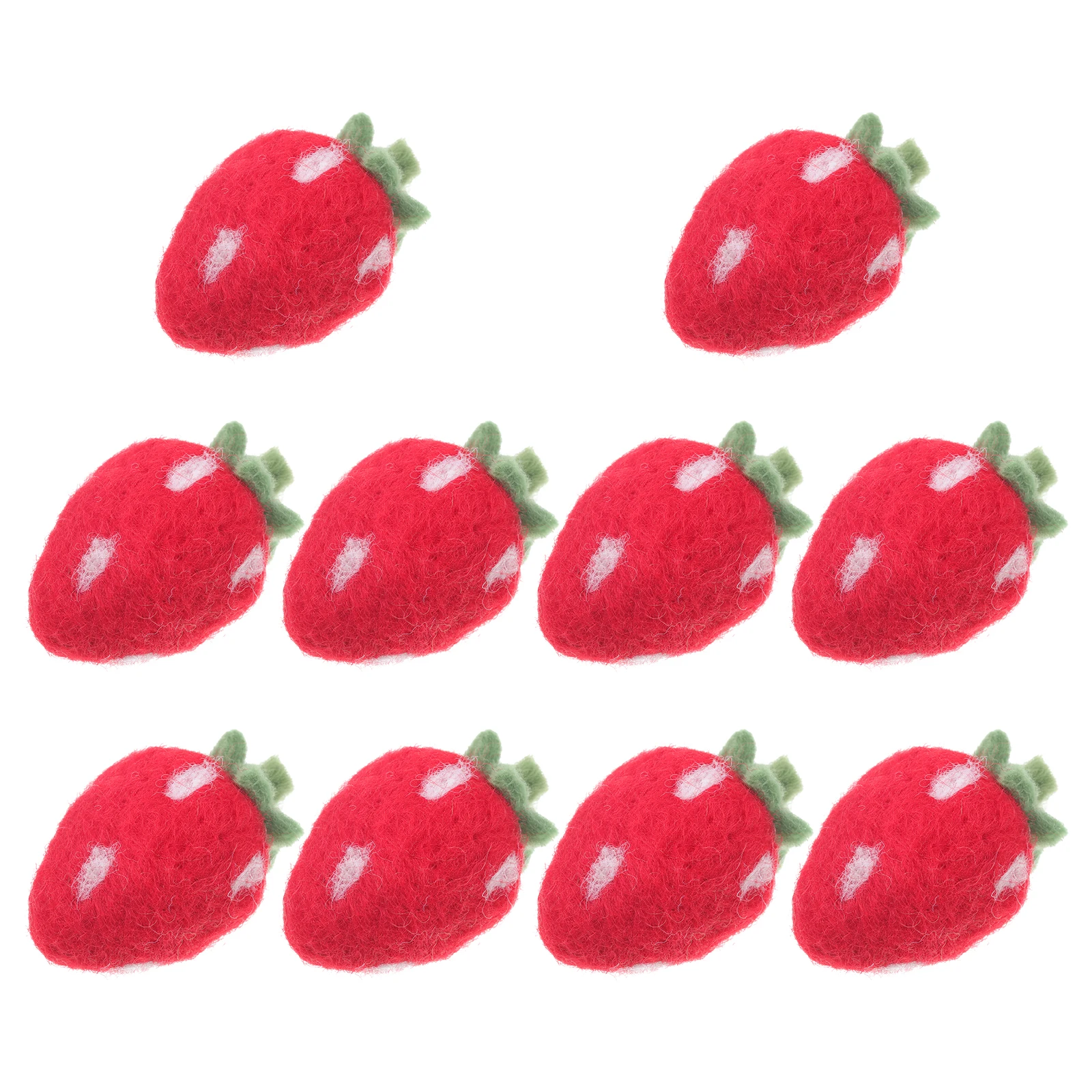 10pcs Wool Felt Crafts Strawberry Shape Needle DIY Accessories Felted Strawberries Baby Room Decoration Handmade Gift
10pcs Wool Felt Crafts Strawberry Shape Needle DIY Accessories Felted Strawberries Baby Room Decoration Handmade Gift