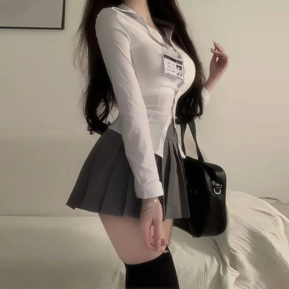 New Anime Japanese Student School Uniform Anime Women's Clothing Sweet College Style JK Shirt Skirt Uniform Pleated Dress Chest
New Anime Japanese Student School Uniform Anime Women's Clothing Sweet College Style JK Shirt Skirt Uniform Pleated Dress Chest