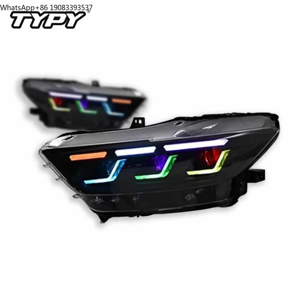 TYPY Car Lights for Ford Mustang RGB Headlight LED Projetor Head Lamp Daytime Running Light Automotive Accessories 2015-2017
TYPY Car Lights for Ford Mustang RGB Headlight LED Projetor Head Lamp Daytime Running Light Automotive Accessories 2015-2017