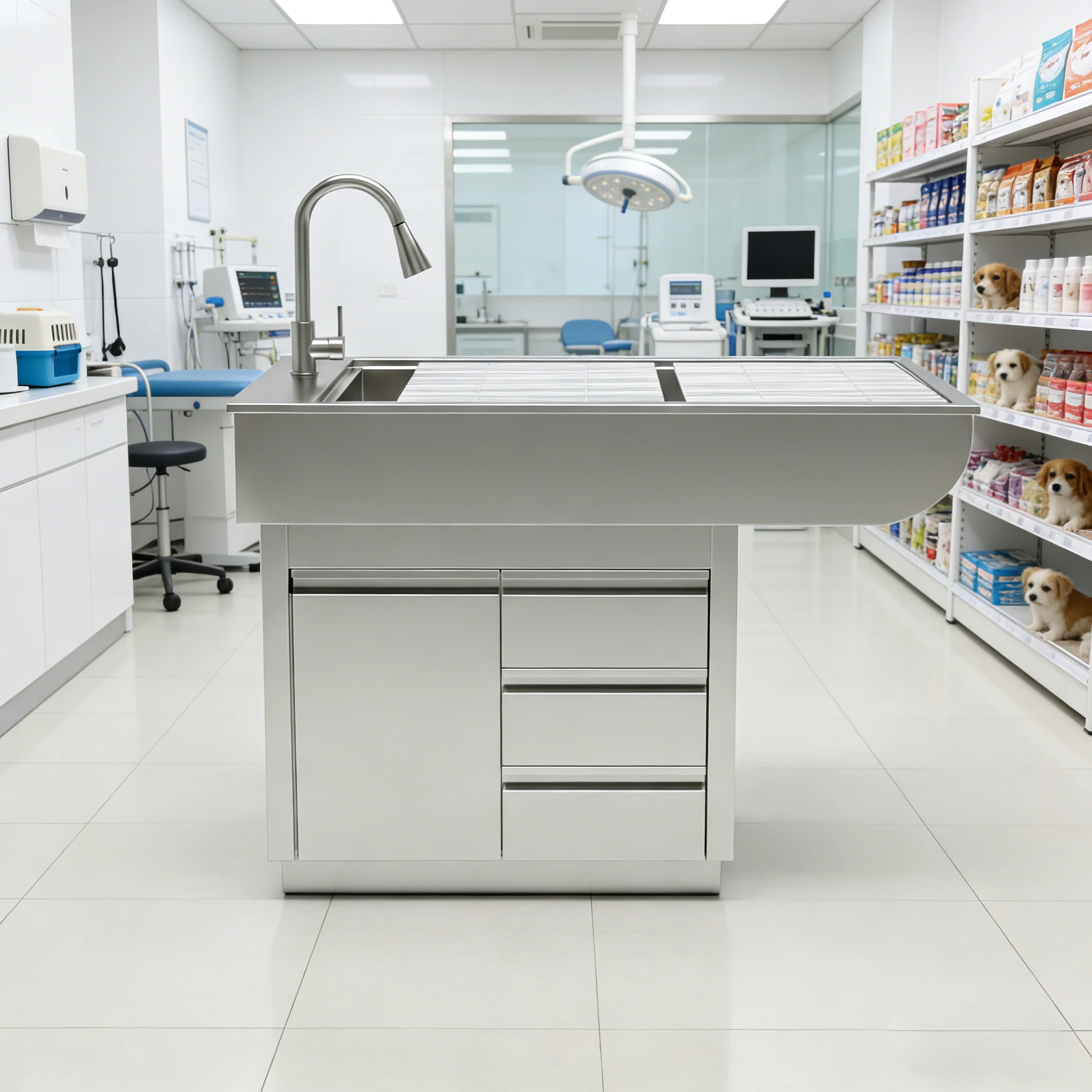 Stainless Steel Veterinary Treatment Table Surgical Operating Examination Table With Surgery Station For Pet Hospital
Stainless Steel Veterinary Treatment Table Surgical Operating Examination Table With Surgery Station For Pet Hospital