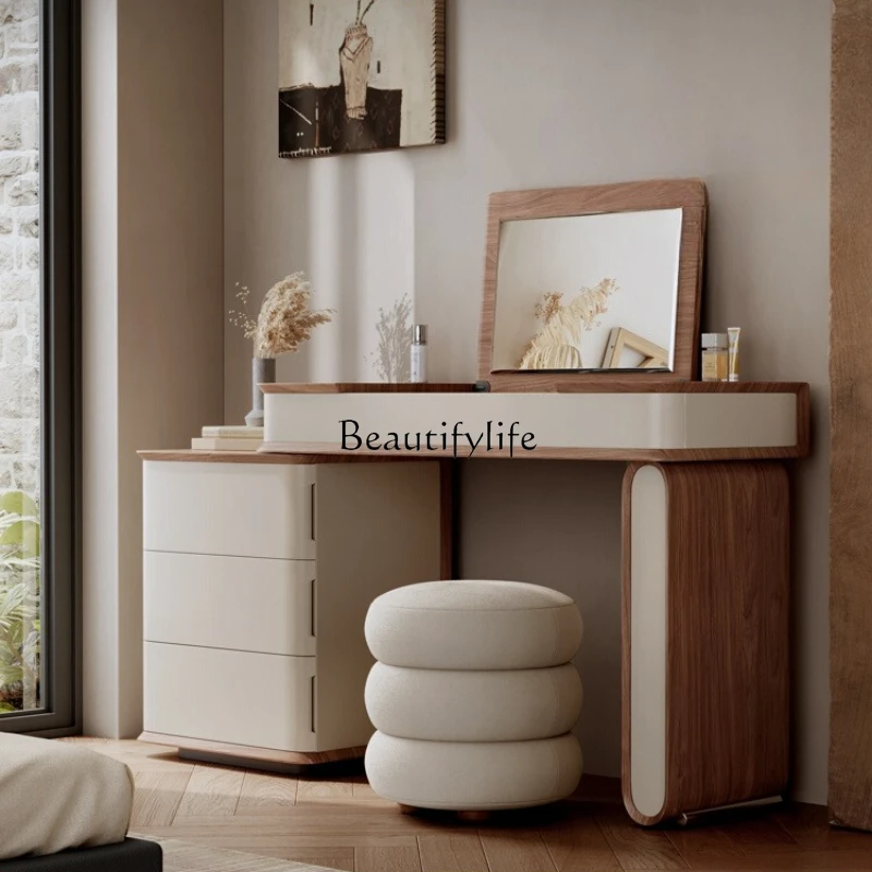 Medieval style solid wood dresser storage cabinet integrated telescopic high-end modern bedroom simple
Medieval style solid wood dresser storage cabinet integrated telescopic high-end modern bedroom simple