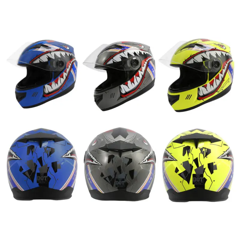 DOT Youth Kids Full Face Motorcycle Helmet Racing ATV Motocross Dirt Bike S M L XL XXL
DOT Youth Kids Full Face Motorcycle Helmet Racing ATV Motocross Dirt Bike S M L XL XXL
