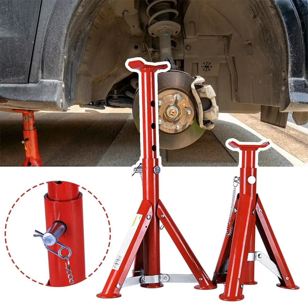 2/3 Ton Capacity Jack Stands Telescopic Design Security Bracket Car Axle Jack Stands Adjustable Level Red Folding Jack Stands
2/3 Ton Capacity Jack Stands Telescopic Design Security Bracket Car Axle Jack Stands Adjustable Level Red Folding Jack Stands