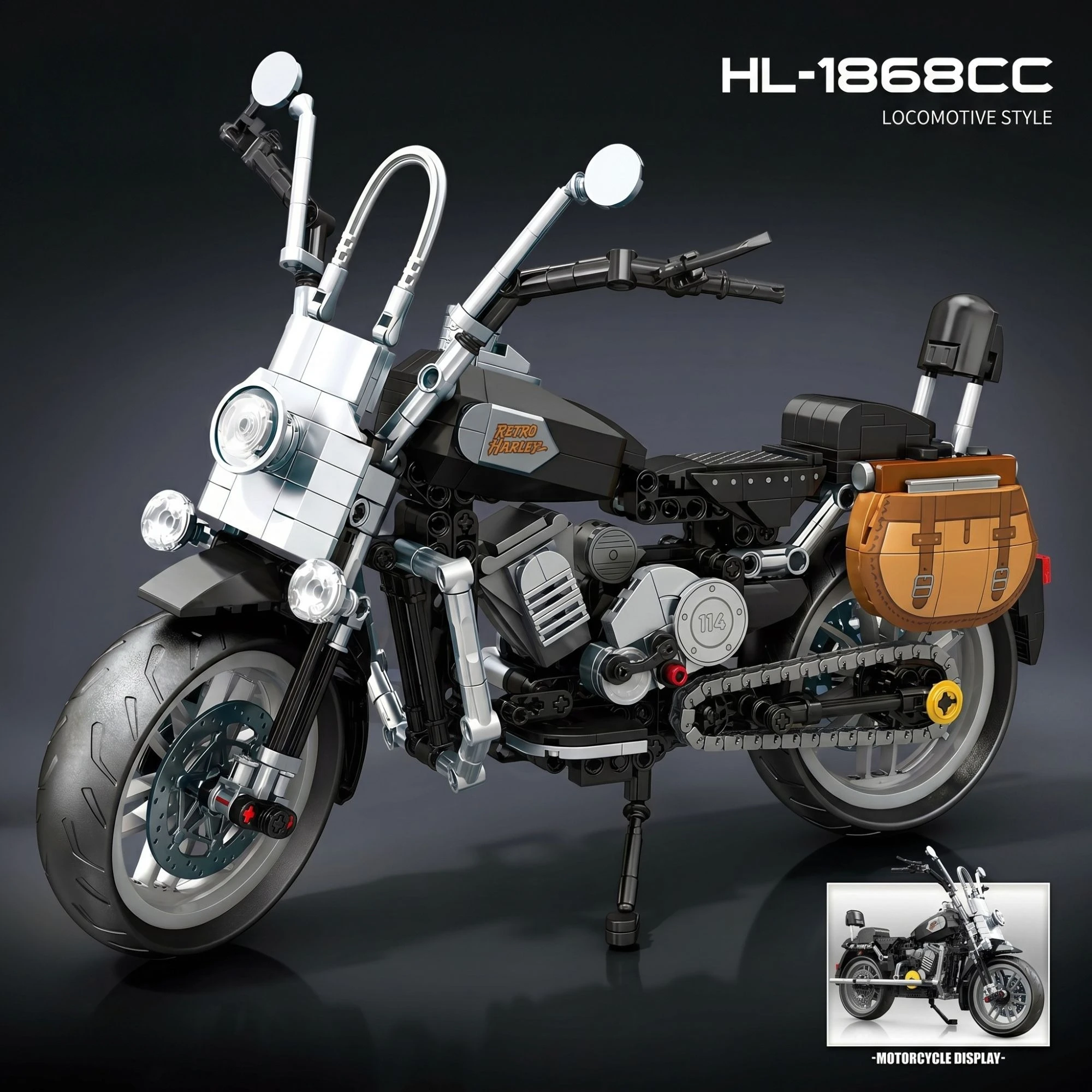 823pcs Moto Racer HL-1868CC Motorcycle Building Blocks Technical Speed Sports Champion Motorbike Bricks Toys for Adults Gifts
823pcs Moto Racer HL-1868CC Motorcycle Building Blocks Technical Speed Sports Champion Motorbike Bricks Toys for Adults Gifts