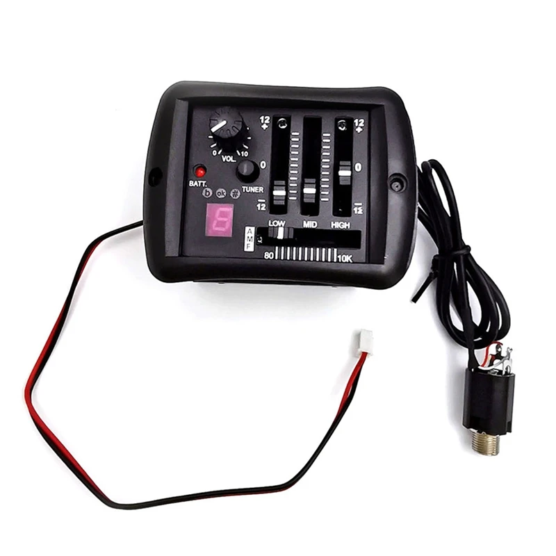 4-полосный предусилитель для акустической гитары, эквалайзер, пьезозвукосниматель с тюнером, звукосниматели для народной гитары, аксессуары, детали гитары
4-полосный предусилитель для акустической гитары, эквалайзер, пьезозвукосниматель с тюнером, звукосниматели для народной гитары, аксессуары, детали гитары