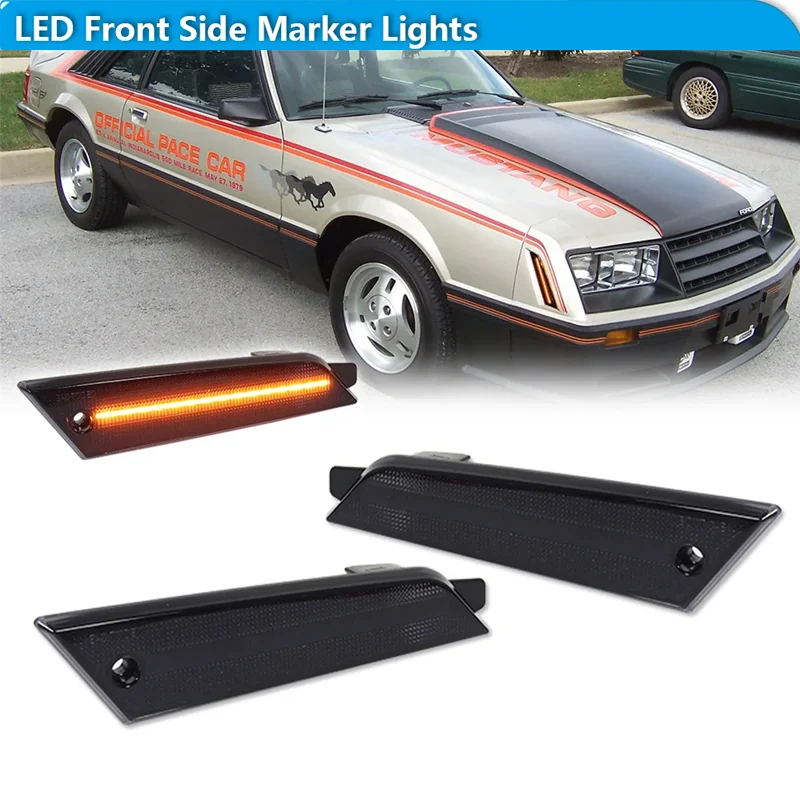 Для Ford Mustang 1979-1986 индикатор расклешенного крыла автомобиля светодиодный передний бампер боковые габаритные указатели поворота парковочные огни 12 В
Для Ford Mustang 1979-1986 индикатор расклешенного крыла автомобиля светодиодный передний бампер боковые габаритные указатели поворота парковочные огни 12 В