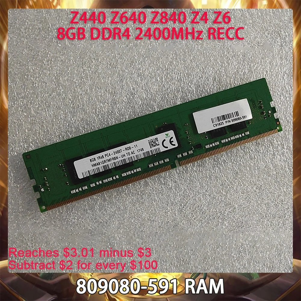 Оперативная память 8 Гб DDR4 2400 МГц RECC для HP Z440 Z640 Z840 Z4 Z6 809080-591, Серверная память отлично работает, быстрая доставка, высокое качество
Оперативная память 8 Гб DDR4 2400 МГц RECC для HP Z440 Z640 Z840 Z4 Z6 809080-591, Серверная память отлично работает, быстрая доставка, высокое качество