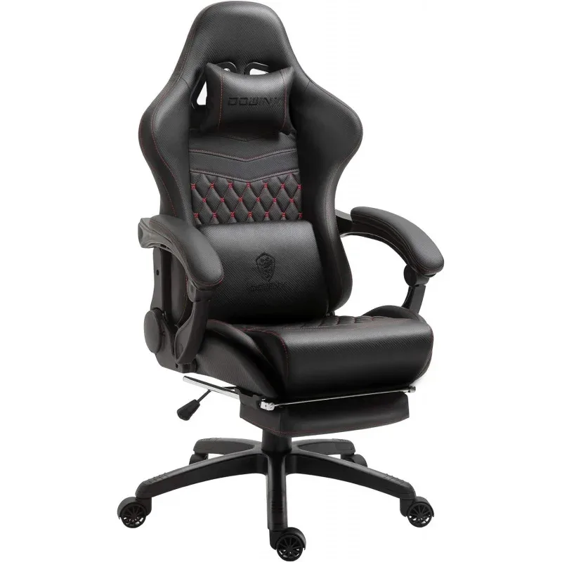 QWGaming/Office PC Chair with Massage Lumbar Support,Vintage Style PU Leather High Back Adjustable Swivel Task Chair Footrest
QWGaming/Office PC Chair with Massage Lumbar Support,Vintage Style PU Leather High Back Adjustable Swivel Task Chair Footrest