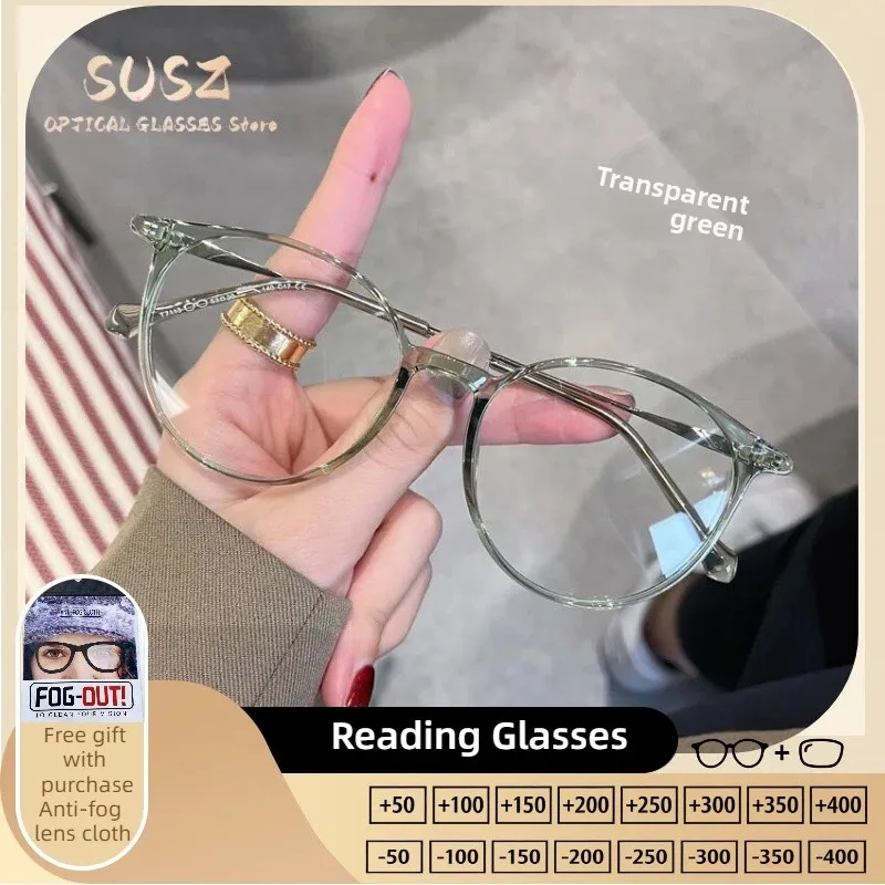 SUSZ Reading Glasses with Prescription Lens Custom Glasses Myopia Men High Quality Colorful Round Oversize Frame Glasses
SUSZ Reading Glasses with Prescription Lens Custom Glasses Myopia Men High Quality Colorful Round Oversize Frame Glasses