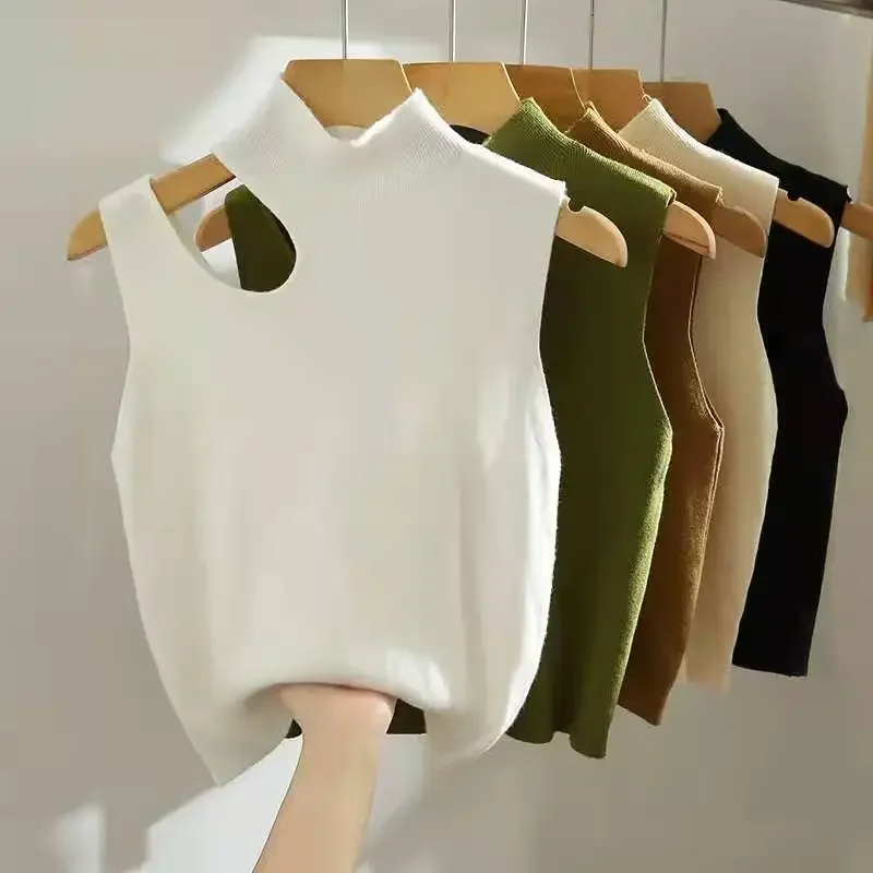 Zjaiss 2025 Women Knitted Tank Top Hollow Out Pullovers Summer Fall Slim Sweater Sleeveless Solid Half High Collar Sweaters
Zjaiss 2025 Women Knitted Tank Top Hollow Out Pullovers Summer Fall Slim Sweater Sleeveless Solid Half High Collar Sweaters