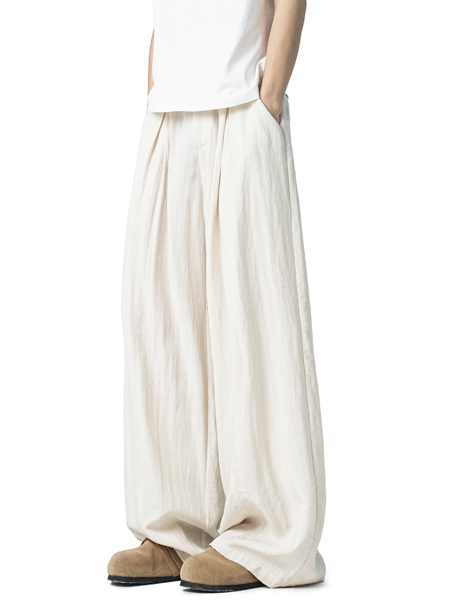 Men's Casual Straight Leg Pants Summer Linen Vintage Color Lightweight Loose Wide Leg Breathable Long Trousers
Men's Casual Straight Leg Pants Summer Linen Vintage Color Lightweight Loose Wide Leg Breathable Long Trousers