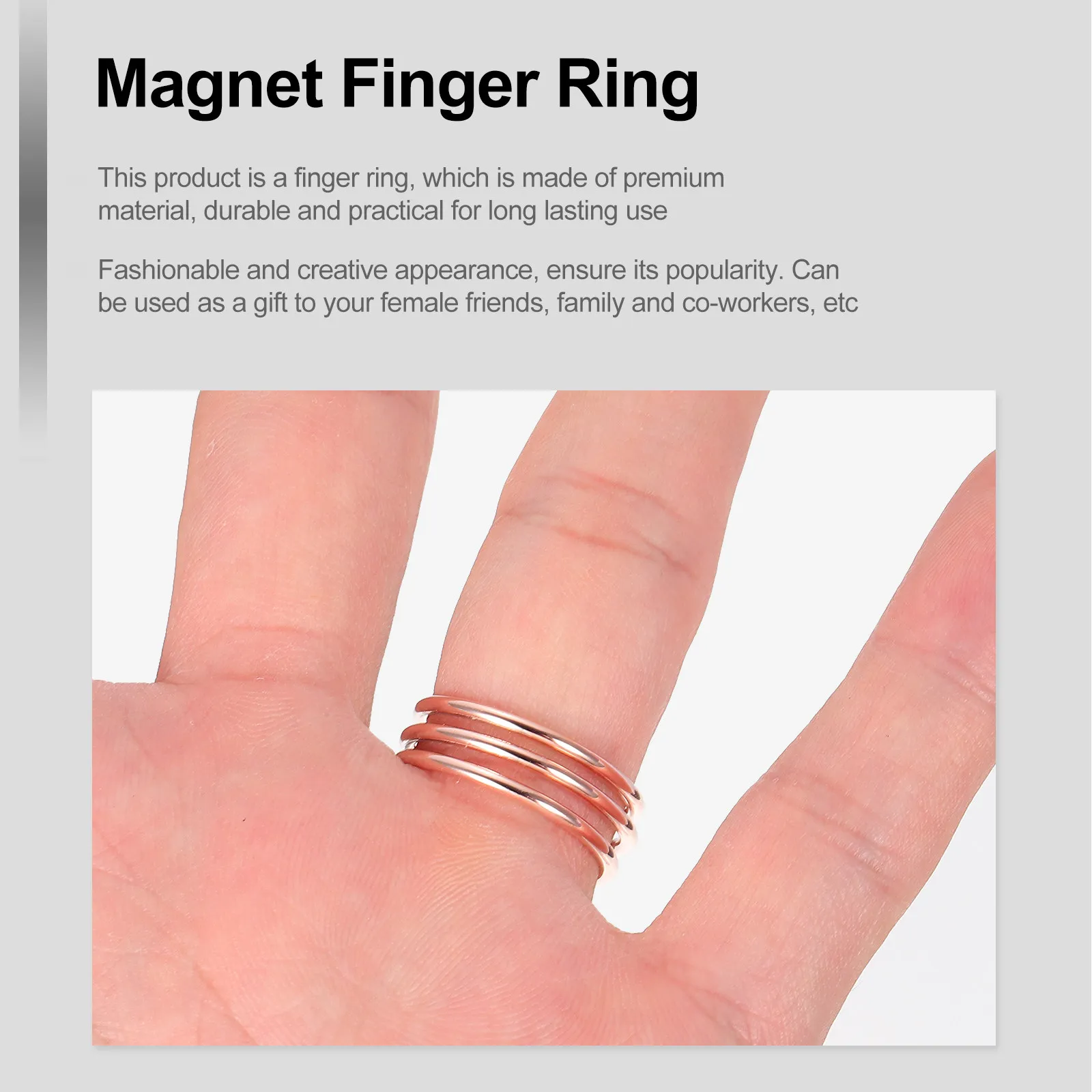 1Pcs Magnetic Finger Ring for Women Adjustable Stainless Steel Healing Jewelry Wellness Accessory Stress Relief
1Pcs Magnetic Finger Ring for Women Adjustable Stainless Steel Healing Jewelry Wellness Accessory Stress Relief