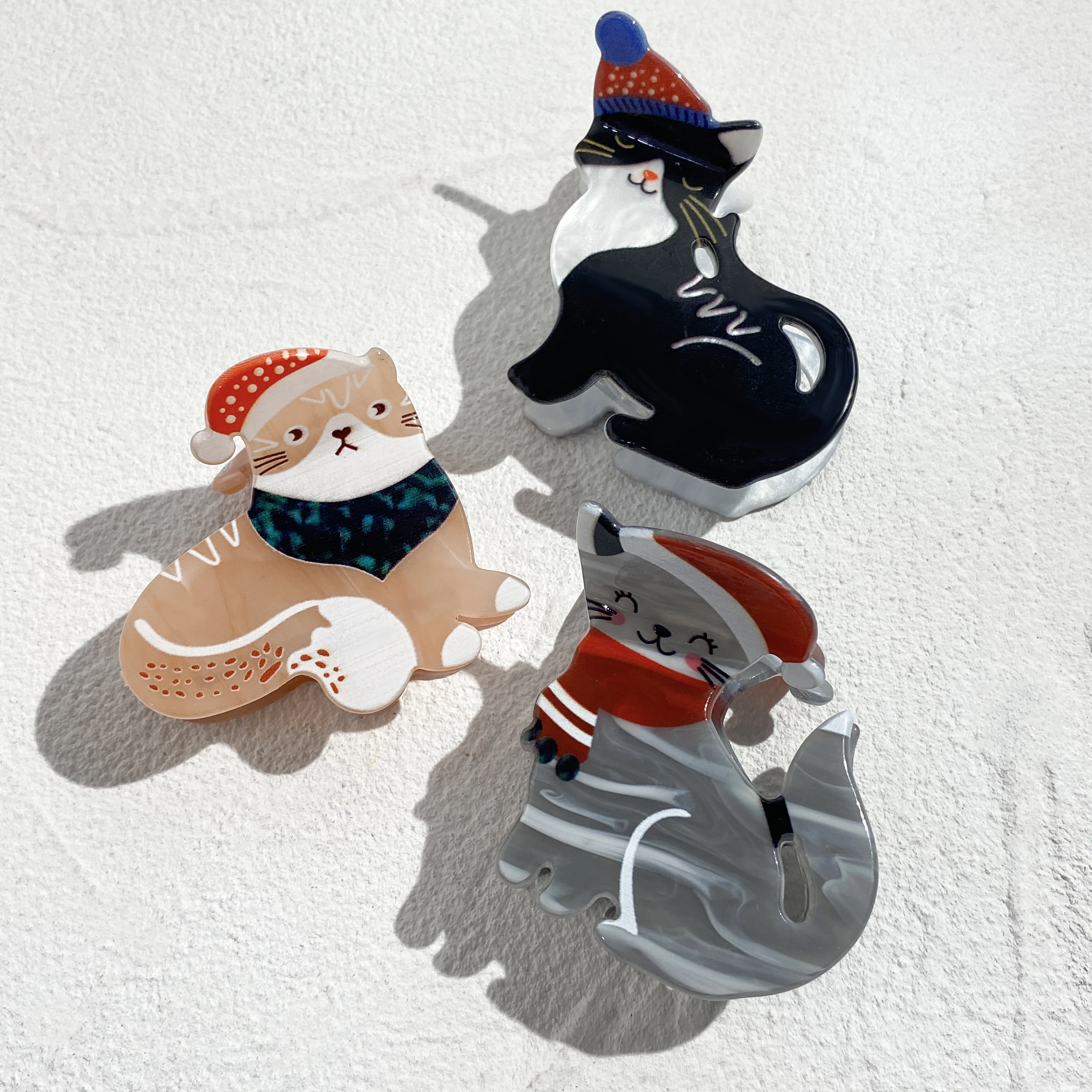 Cute Christmas Gifts Cartoon Cat Animal Crab Clamp For Women Girls Fashion Acetate Geometric Hairpin Hair Claw Clip Accessories
Cute Christmas Gifts Cartoon Cat Animal Crab Clamp For Women Girls Fashion Acetate Geometric Hairpin Hair Claw Clip Accessories