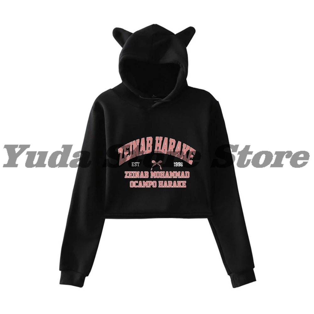 Zeinab Harake Cat Ear Hoodie Women Long Sleeve Cropped Sweatshirts Female Casual Streetwear Crop Tops Style3
Zeinab Harake Cat Ear Hoodie Women Long Sleeve Cropped Sweatshirts Female Casual Streetwear Crop Tops Style3